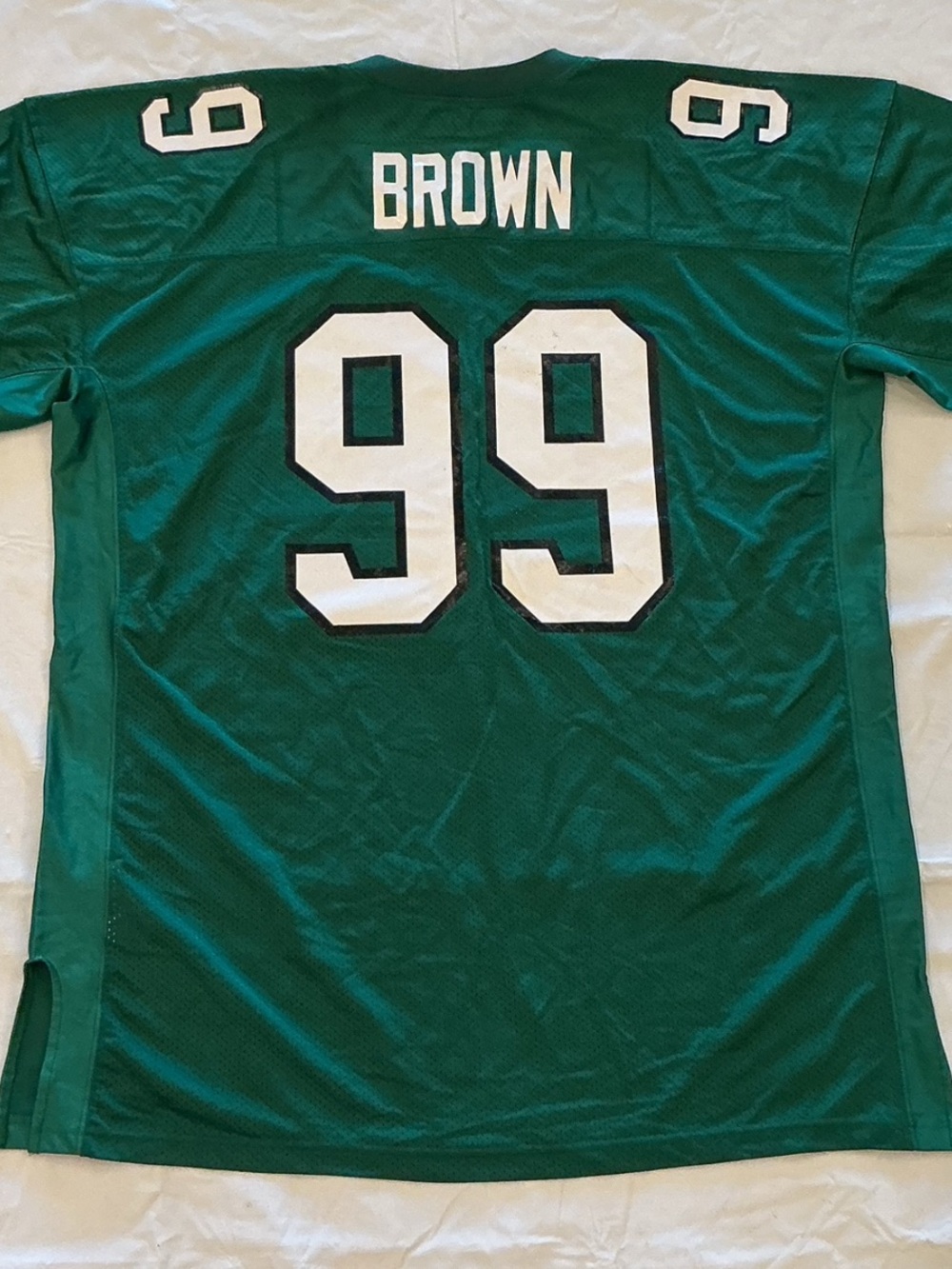 Mitchell & Ness Jerome Brown Philadelphia Eagles Green #99 Jersey - Picture 2 of 2